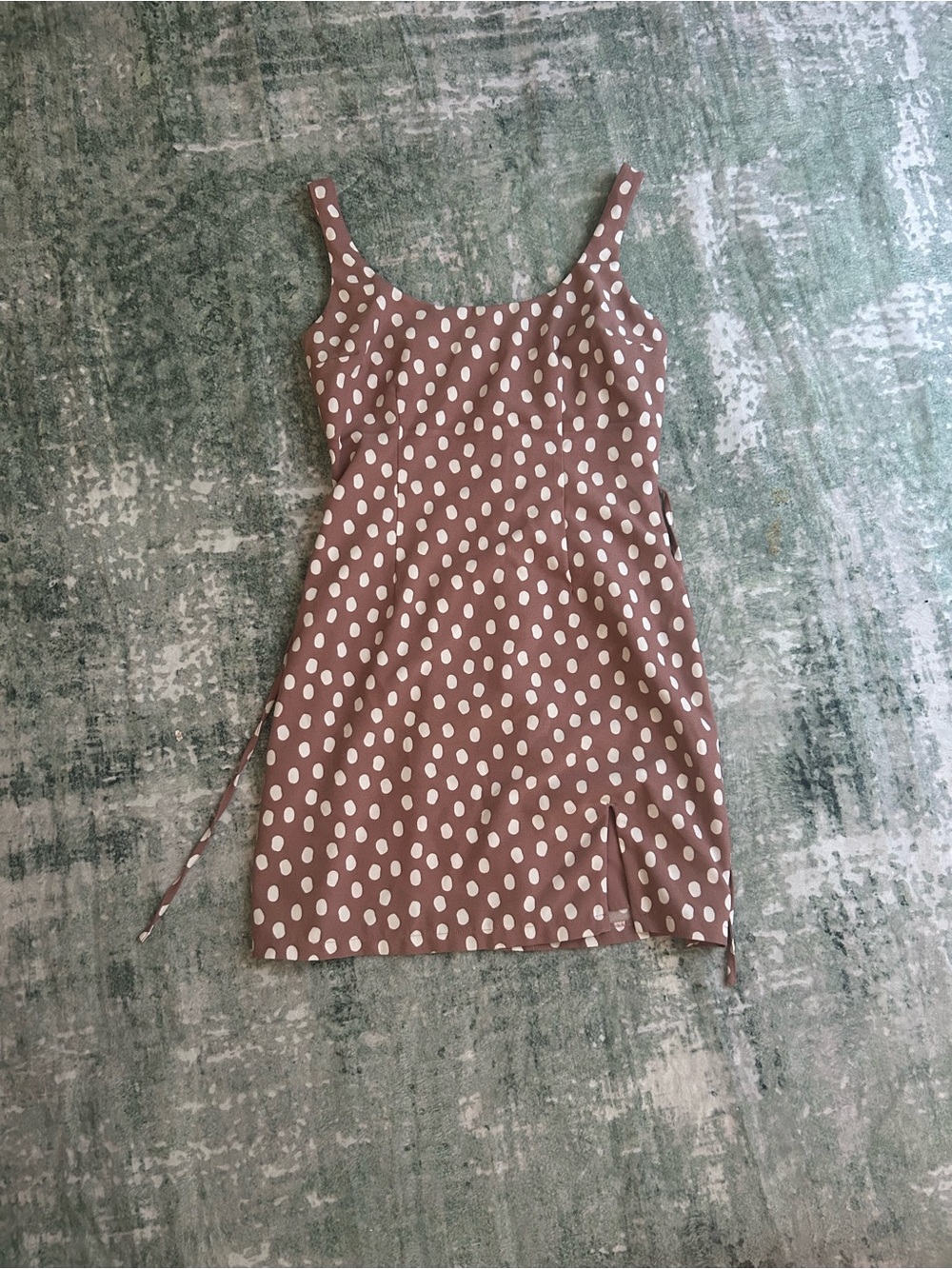 Abercrombie & Fitch Brown Polka Dot Mini Dress